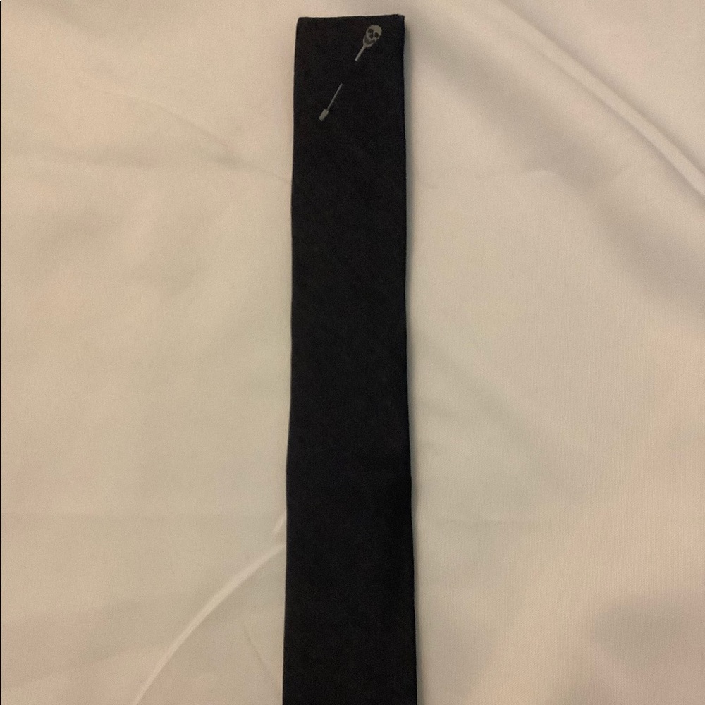 Banana Republic Skull Pin Navy Blue Tie